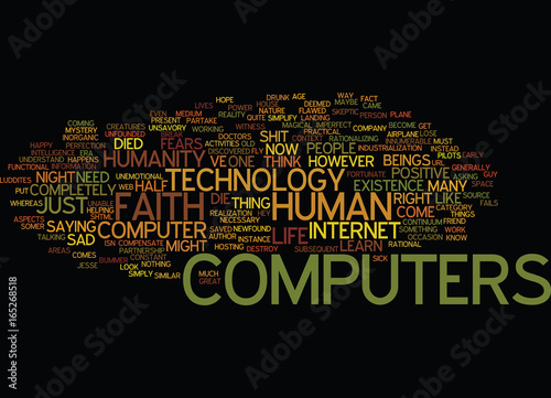 THE DAY MY COMPUTER DIED Text Background Word Cloud Concept