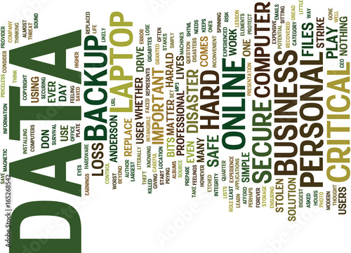 THE DAY MY LAPTOP WAS STOLEN ALMOST KILLED MY BUSINESS Text Background Word Cloud Concept