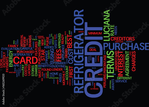 THE COST OF CREDIT Text Background Word Cloud Concept