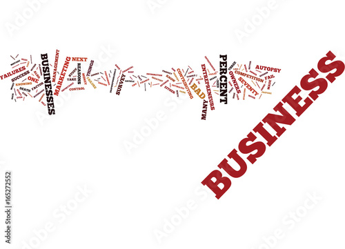THE BUSINESS AUTOPSY A FACT OF LIFE Text Background Word Cloud Concept