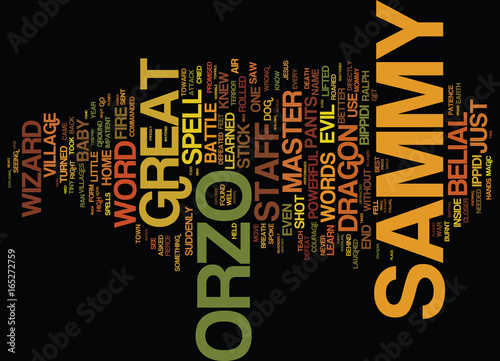 THE BRAND NEW WIZARD Text Background Word Cloud Concept