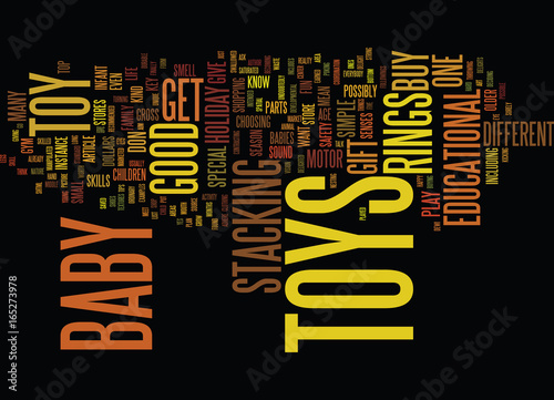 THE BEST HOLIDAY GIFT FOR BABIES Text Background Word Cloud Concept