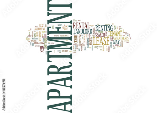THE APARTMENT SEARCH Text Background Word Cloud Concept