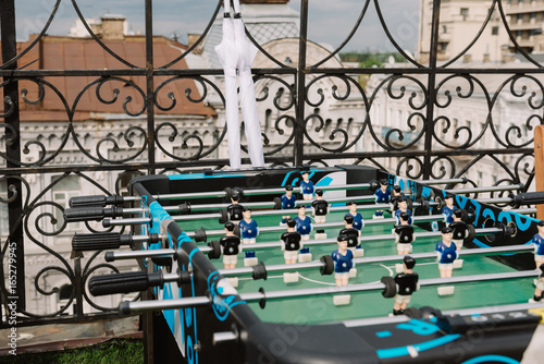 Table soccer on the roof