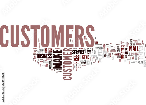 TEN WAYS TO IMPROVE YOUR CUSTOMER SERVICE Text Background Word Cloud Concept