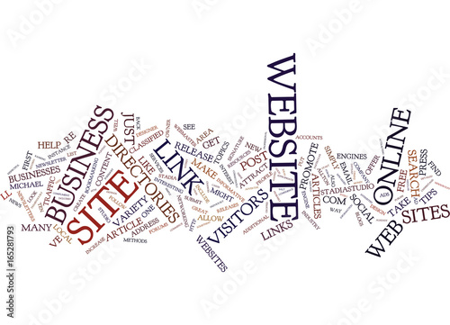 TEN TIPS TO INCREASE WEB TRAFFIC Text Background Word Cloud Concept photo