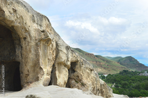 Uplistsikhe caves and rocks panorama