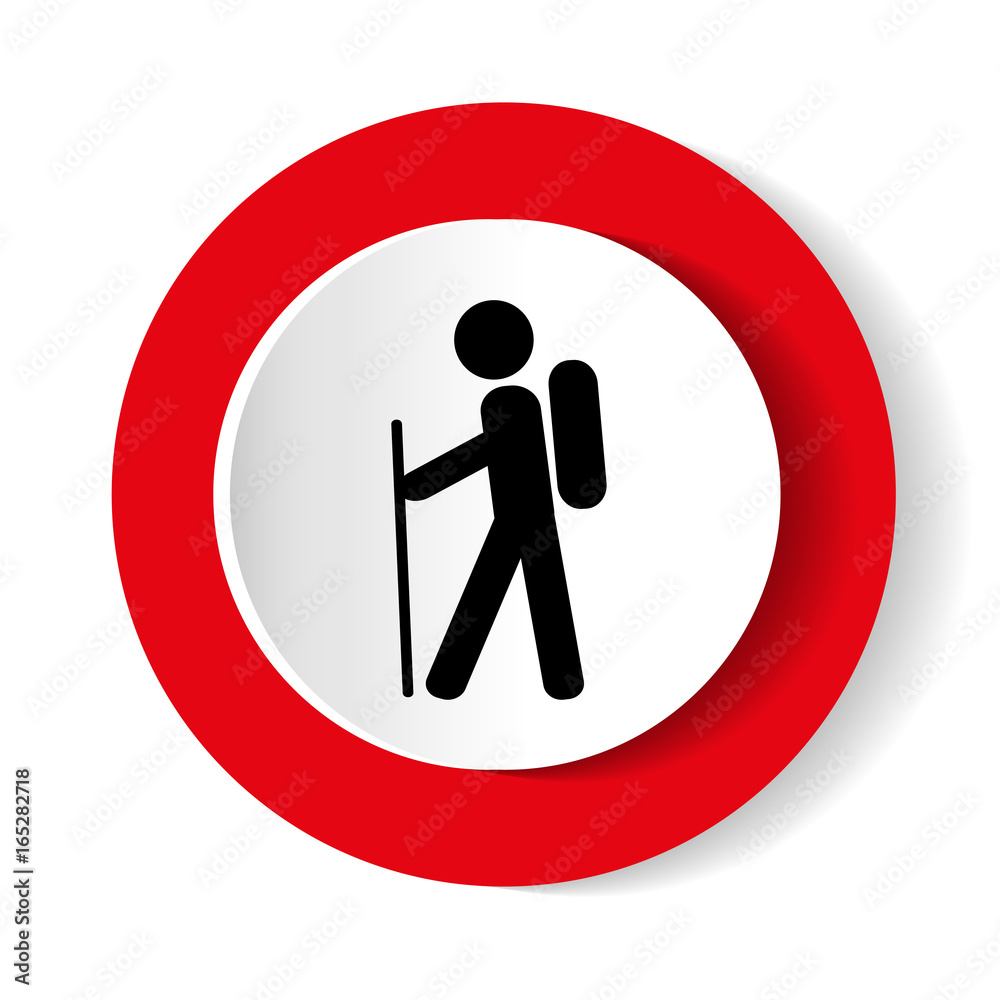 Hiking icon illustration isolated vector sign symbol. Travel, Tourist Icon. Hiking icon illustration isolated vector sign symbol. Travel, Tourist Icon.