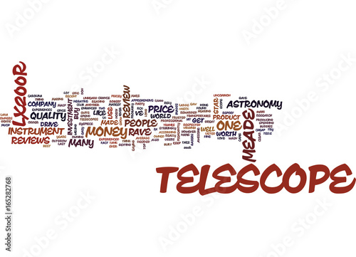 TELESCOPE REVIEW OF Text Background Word Cloud Concept
