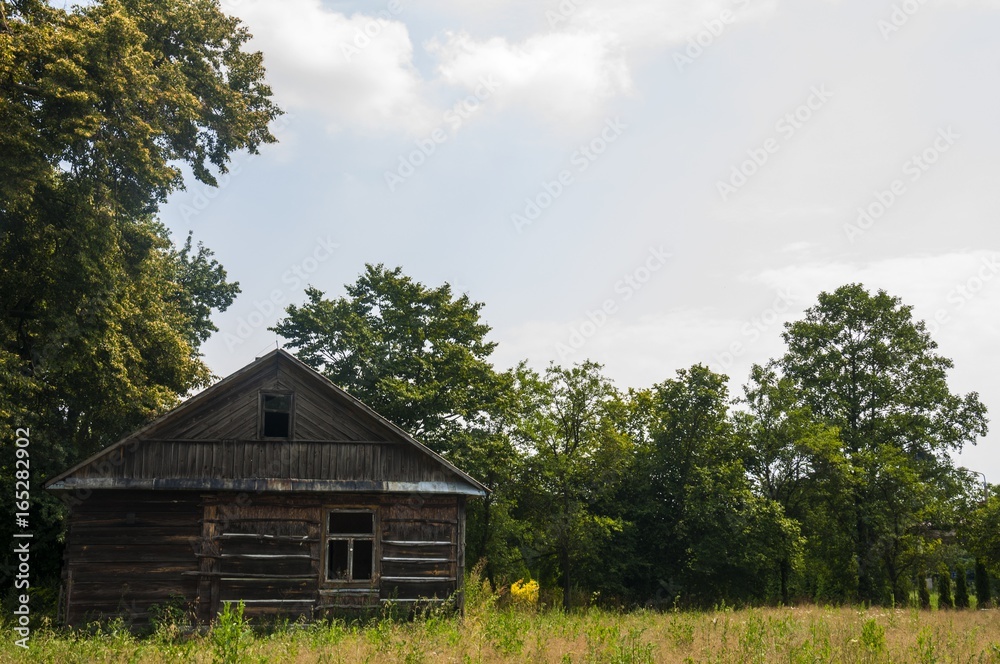 an old abandoned house in the deep village