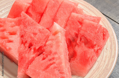 A few slices of watermelon