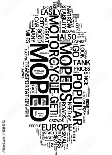 MOPEDS Text Background Word Cloud Concept