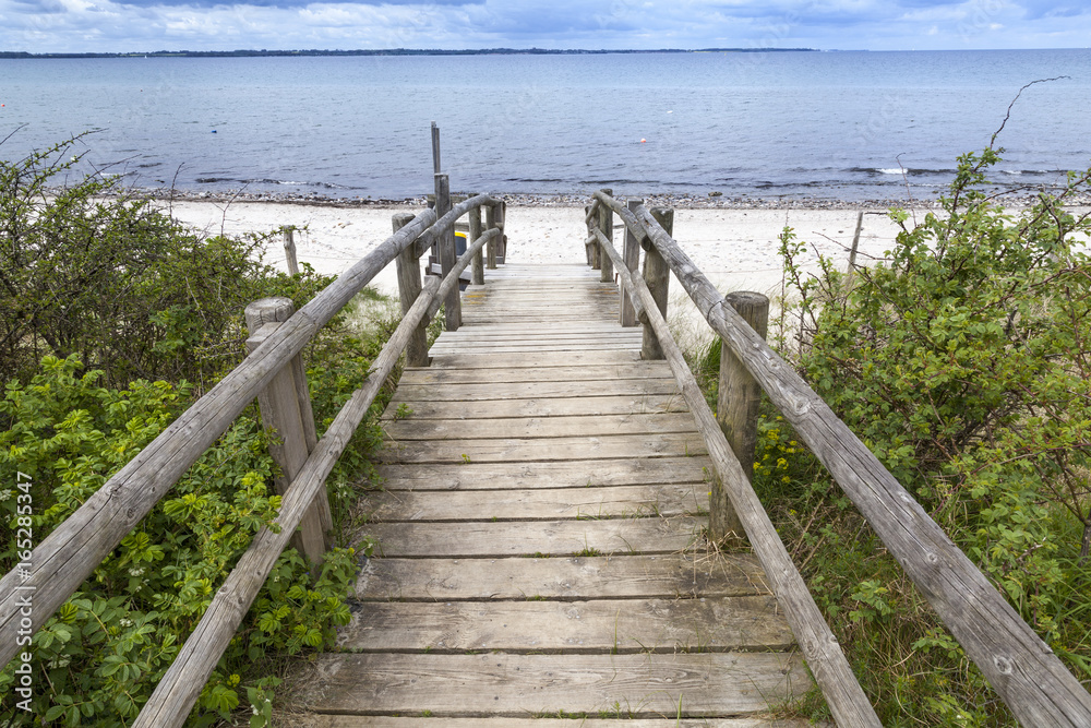 Fototapeta premium Strandweg in Schleswig-Holstein