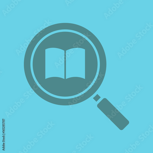 Book search glyph color icon