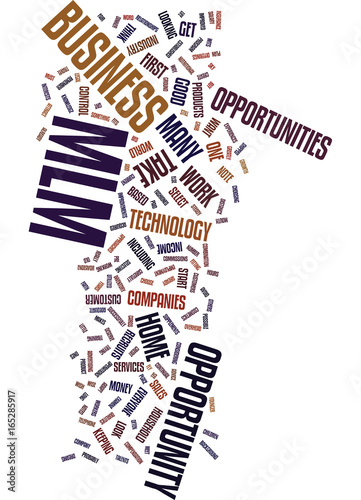 MLM OPPORTUNITY Text Background Word Cloud Concept