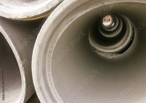 RCP Concrete Pipe ASTM C76 AASHTO  ACPA Elliptical Inspection Transportation DOT Approved Materials for Road and Bridge Construction M170 M206 M242 D-Load tested culvert pipe arches photo