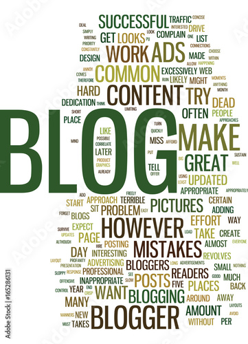 MISTAKES AND CAN MAKE YOUR BLOG USELESS Text Background Word Cloud Concept