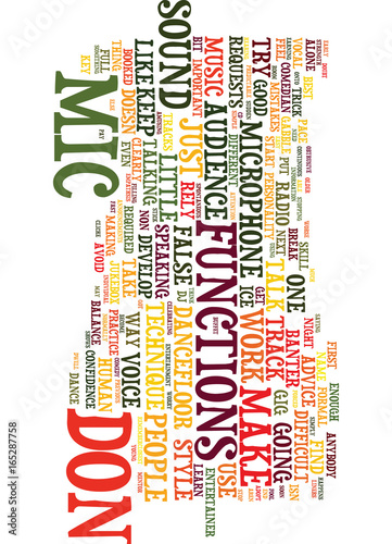 MICROPHONE TECHNIQUE Text Background Word Cloud Concept