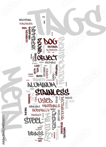 METAL TAGS Text Background Word Cloud Concept