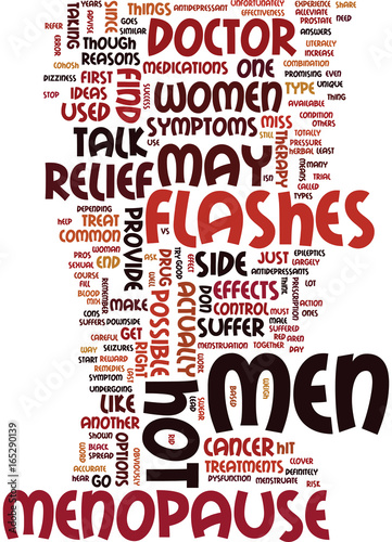 MEN AND MENOPAUSE EXPERIENCE SYMPTOMS THAT ARE SIMILAR Text Background Word Cloud Concept