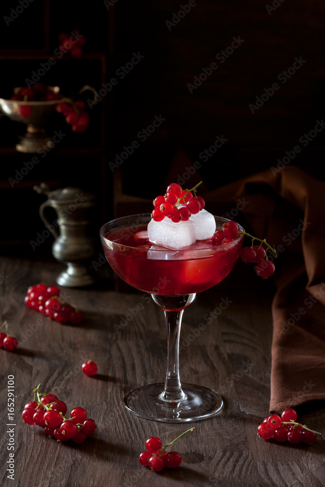 Home-made red berries cold refreshing drink Home-made red berries cold refreshing drink