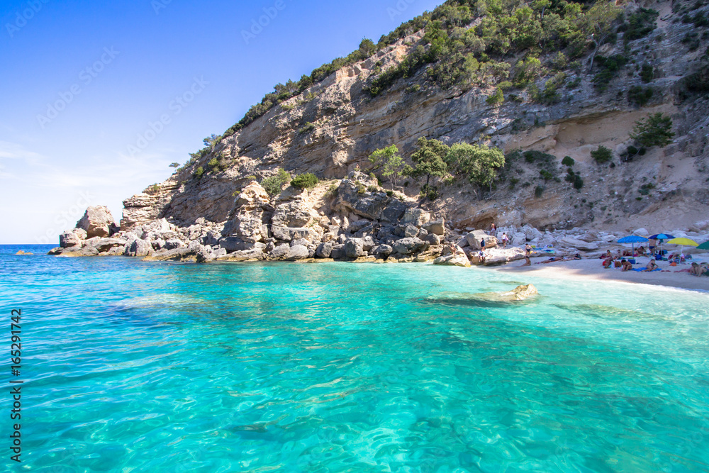Cala Mariolu beach on the Sardinia island, Italy Cala Mariolu beach on the Sardinia island, Italy