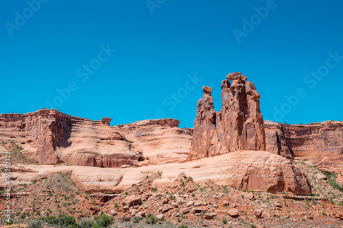 Desert Moab. Three gossips Rock © konoplizkaya