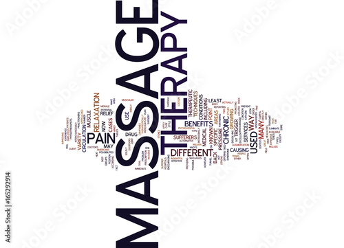 MASSAGE THERAPY Text Background Word Cloud Concept
