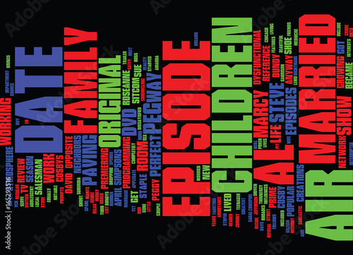 MARRIED WITH CHILDREN DVD REVIEW Text Background Word Cloud Concept