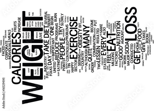 LOSS WEIGHT LIVE A HAPPY LIFESTYLE Text Background Word Cloud Concept
