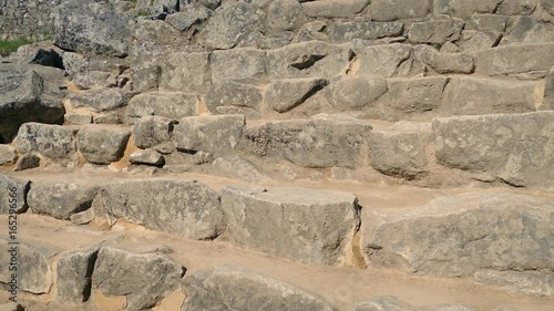 Moving Down Steps Of Ancient Ruins photo