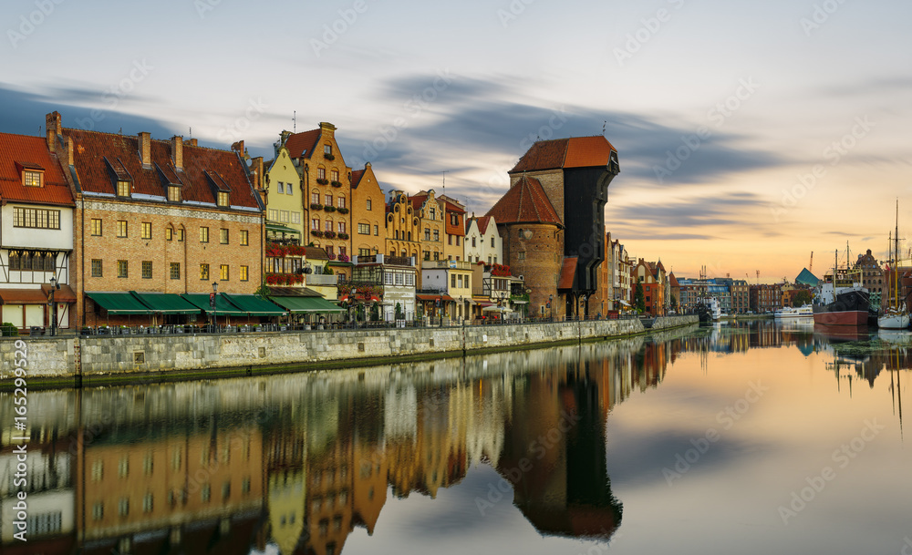 Fototapeta premium Cityscape of Gdansk in Poland