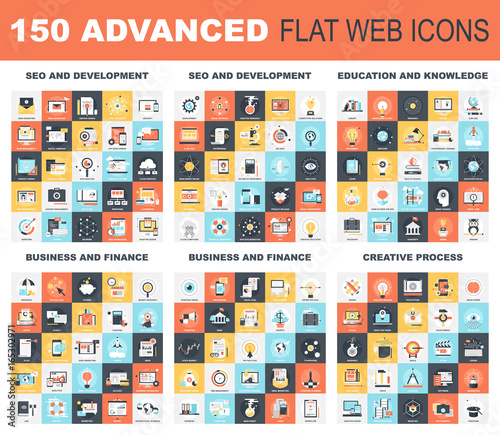 Advanced Flat Web Icons