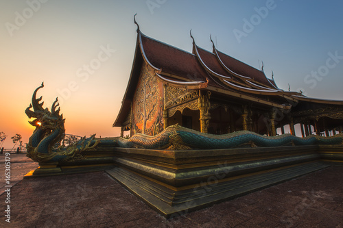 Wat Sirintornwararam the temple in Ubon Ratchathani Province, Thailand