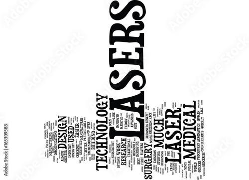LASER TECHNOLOGY Text Background Word Cloud Concept