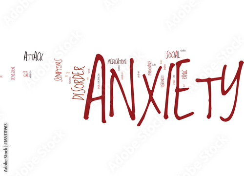 KW ANXIETY Text Background Word Cloud Concept photo