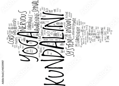 KUNDALINI YOGA Text Background Word Cloud Concept