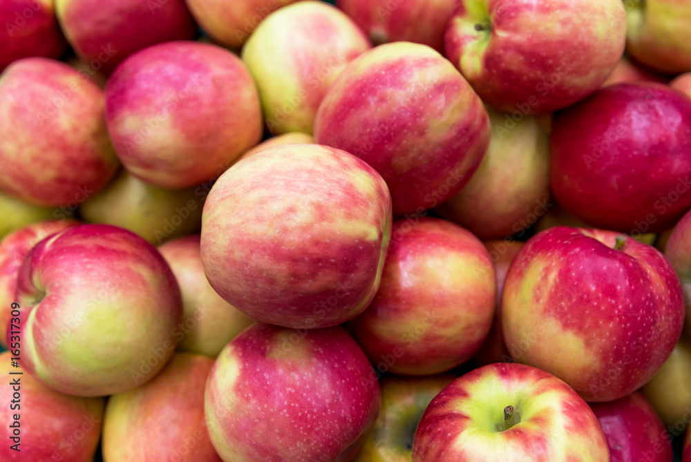 Red apples on the market Red apples on the market