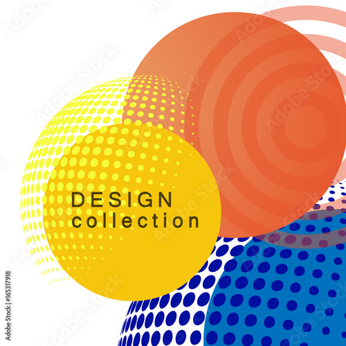 Halftone abstract background. Vector design concept