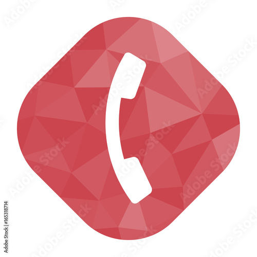 geometrischer Icon - Telefon Hörer