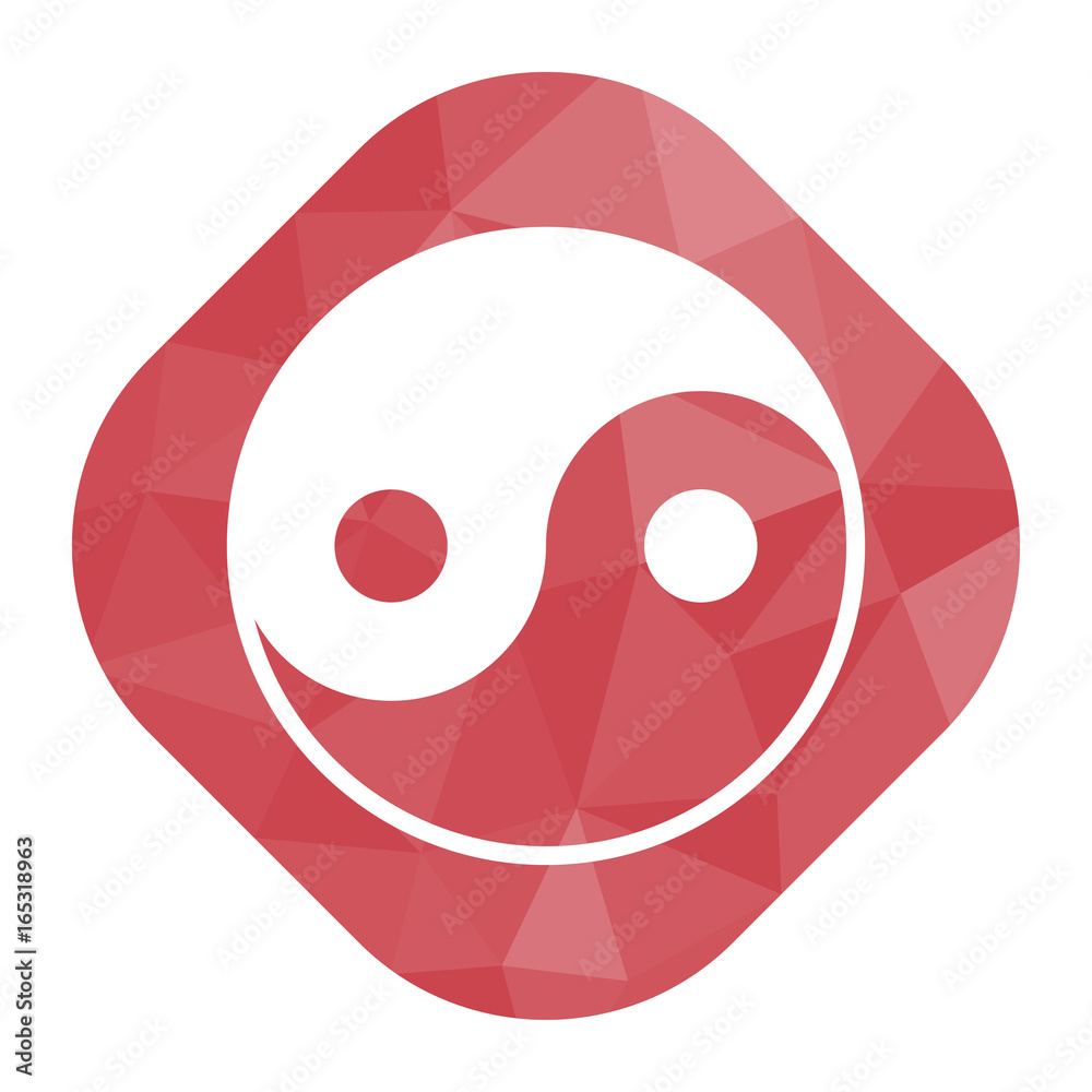 geometrischer Icon - Yin-Yang geometrischer Icon - Yin-Yang