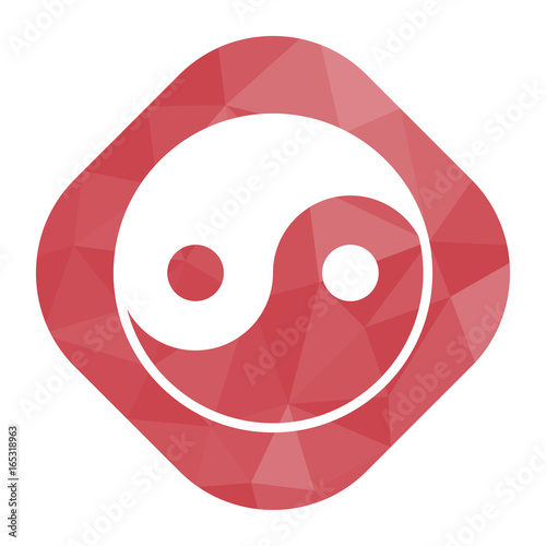 geometrischer Icon - Yin-Yang