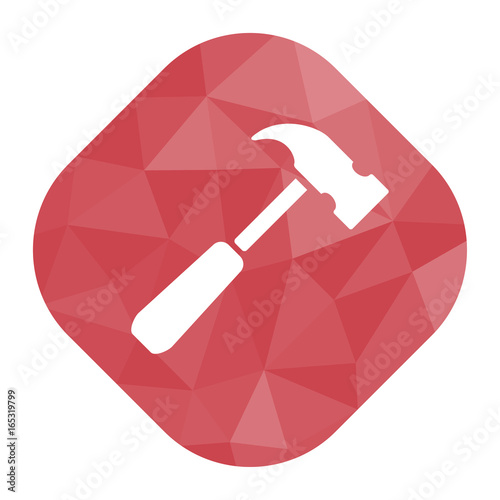 geometrischer Icon - Hammer