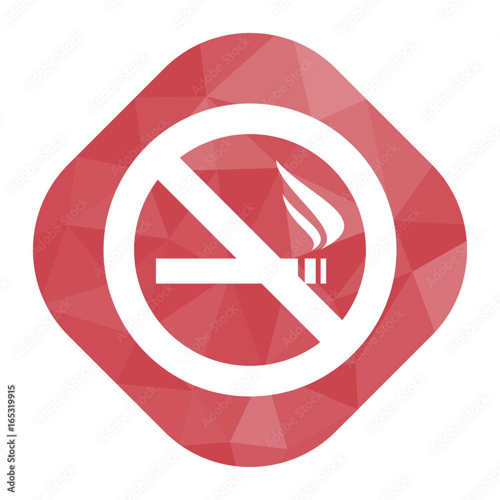 geometrischer Icon - Rauchverbot geometrischer Icon - Rauchverbot