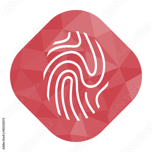 geometrischer Icon - Fingerabdruck