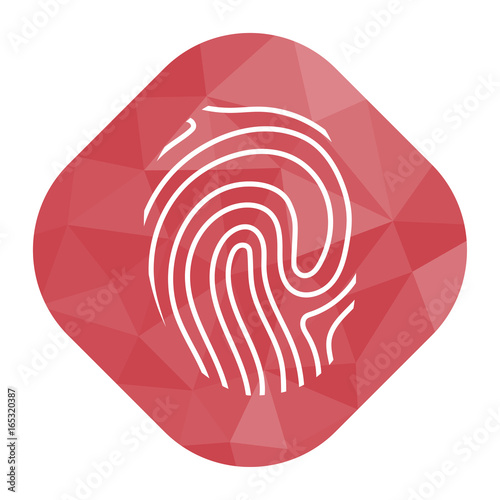 geometrischer Icon - Fingerabdruck ID