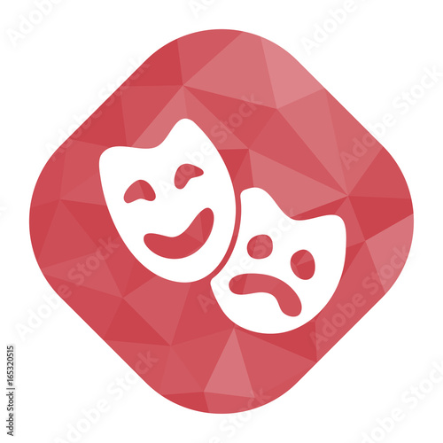geometrischer Icon - Theater Masken