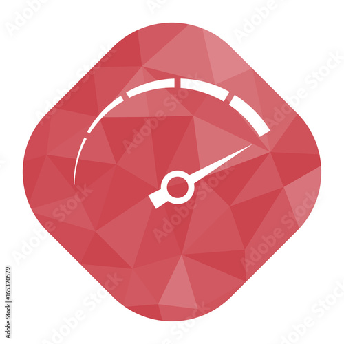 geometrischer Icon - Tachometer
