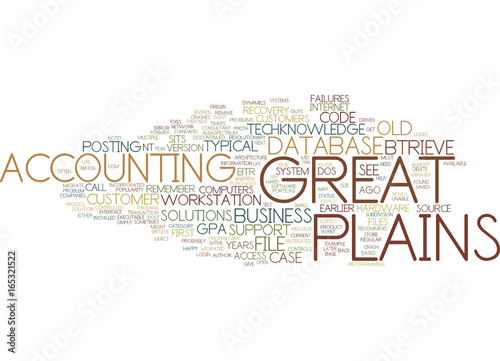 GREAT PLAINS DOS SUPPORT NOTES FOR CONSULTANT Text Background Word Cloud Concept photo