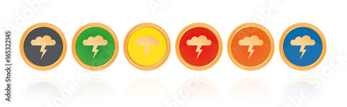 Gewitterwolke - Bronze Buttons